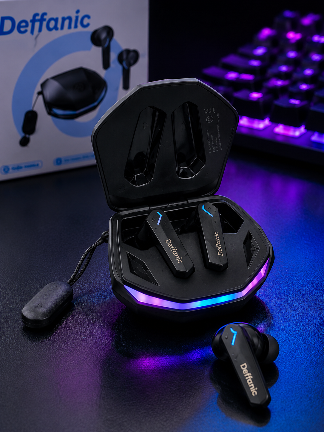 Deffanic RGB Gaming Wireless Earbuds