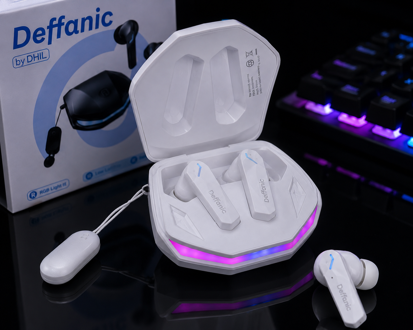 Deffanic RGB Gaming Wireless Earbuds