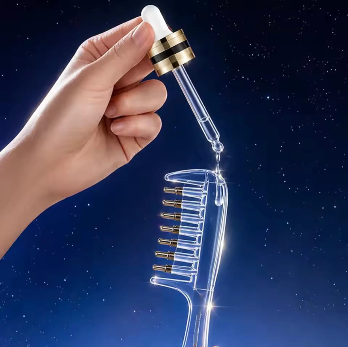 2-in-1 Scalp Massage Oil Comb