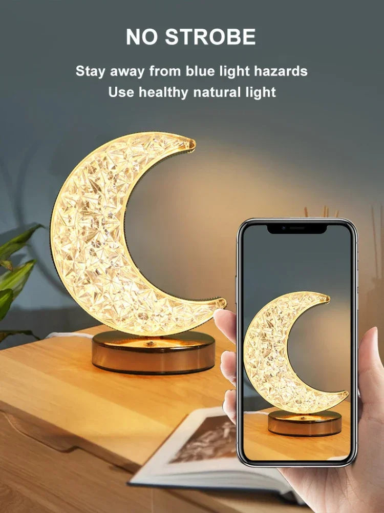 Rechargeable Touch Dimming Moon Lamp