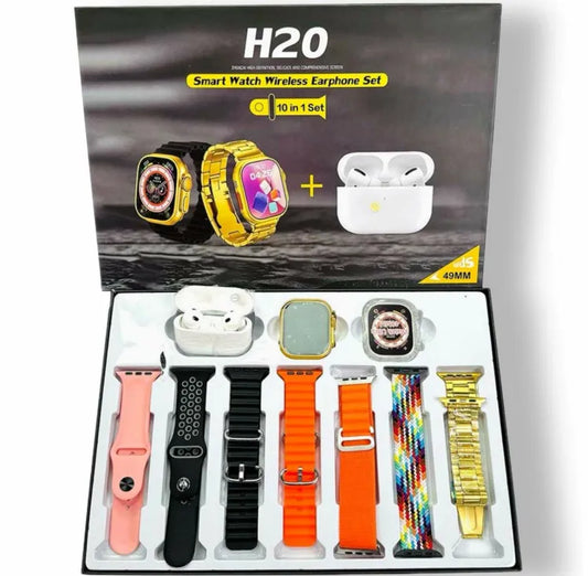 H20 Ultra 10 in 1 Smart Watch
